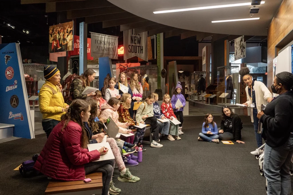 Children exploring a museum experience